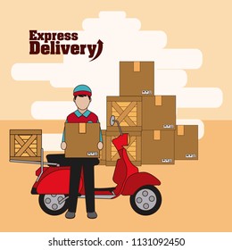 Express delivery concept