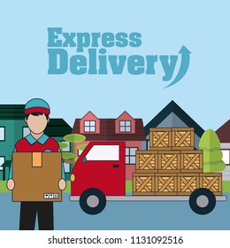 Express delivery concept