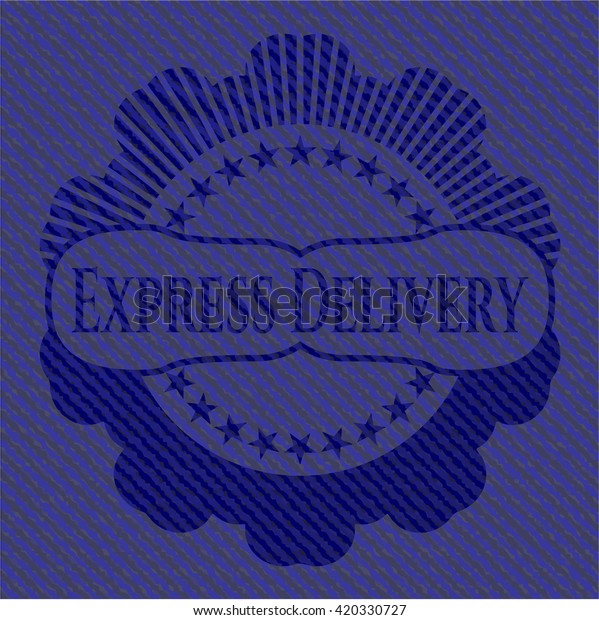 Express Delivery denim\
background