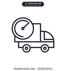 express delivery. fast delivery icon symbol template for graphic and web design collection logo vector illustration