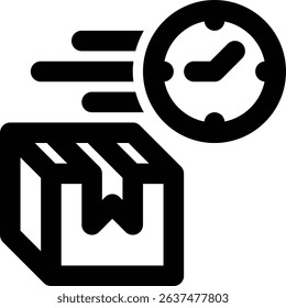 Express Delivery, Fast Delivery, Delivery Time Outline Icon