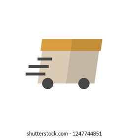 express delivery flat vector icon