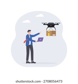Ilustración vectorial plana de entrega rápida EPS 10 File 	