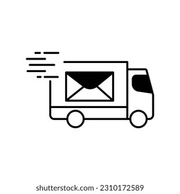 Express delivery  Glyph Vector Icon that can easily edit or modify

