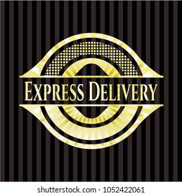 Express Delivery gold badge or emblem
