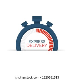 Express delivery icon for apps and website. Delivery concept. Vector stock illustration. 