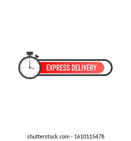 Express delivery icon for apps and website. Delivery concept. Vector illustration. Flat design.