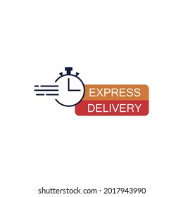 Express delivery icon for apps and website. Fast delivery . Speed ​​icon logo. Delivery concept. Flat vector illustration