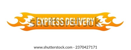 Express delivery icon for apps and website. Express delivery symbols. Delivery quick move. Fast distribution service 24 7. Delivery concept. Flat design. Vector illustration