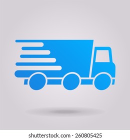 Express delivery icon. Delivery car.