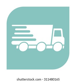 Express delivery icon. Delivery car.