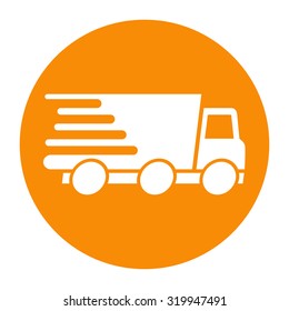 Express delivery icon. Delivery car.