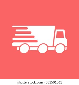Express delivery icon. Delivery car.