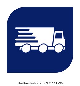 Express delivery icon. Delivery car.