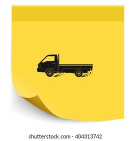 Express delivery icon. Delivery car.