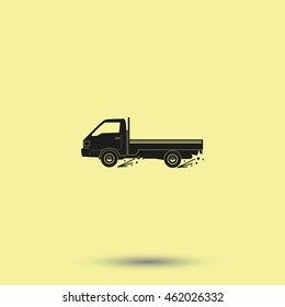 Express delivery icon. Delivery car.