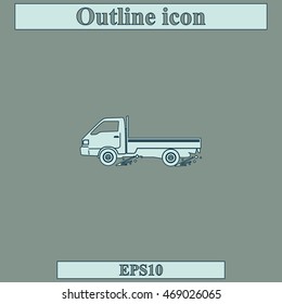 Express delivery icon. Delivery car.