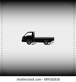 Express delivery icon. Delivery car.