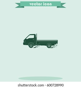 Express delivery icon. Delivery car.