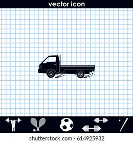 Express delivery icon. Delivery car.
