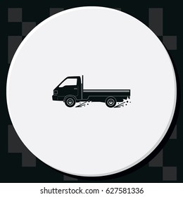 Express delivery icon. Delivery car.