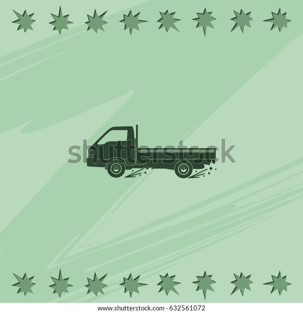 Express delivery icon.\
Delivery car.