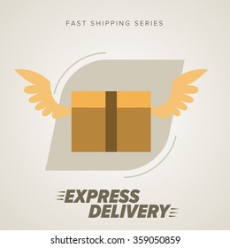 Express Delivery Icon, Cargo Delivery. 