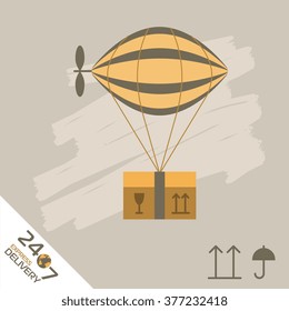 Express Delivery Icon, Cargo Delivery.