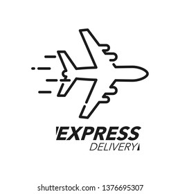 Express Delivery Icon Concept Delivery Man Stock Vector (Royalty Free ...