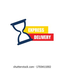 Express delivery icon design isolated on white background