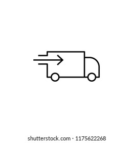 Express delivery icon. Element of electronic commerce icon for mobile concept and web apps. Thin line Express delivery icon can be used for web and mobile