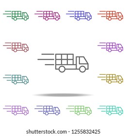 express delivery icon. Elements of intelligence in multi color style icons. Simple icon for websites, web design, mobile app, info graphics