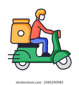 Express Delivery Icon – Fast Courier and Local Shipping