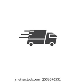 Express Delivery icon Flat simple outline set