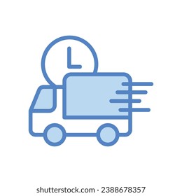 Express Delivery icon isolate white background vector stock illustration