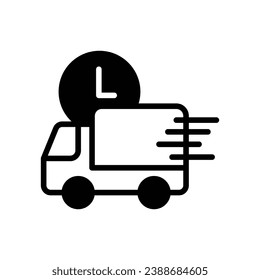 Express Delivery icon isolate white background vector stock illustration