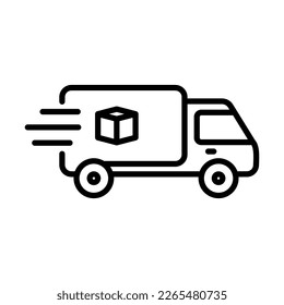 Express Delivery Icon Logo Design Vector Template Illustration Sign And Symbol Pixels Perfect