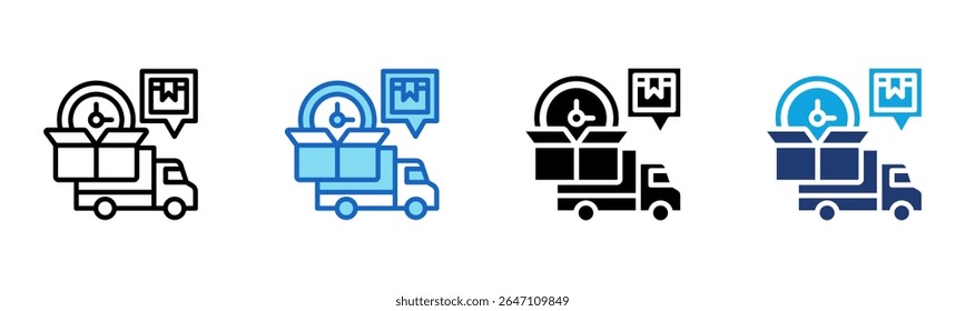 Express Delivery icon Multi Style Vector Illustration