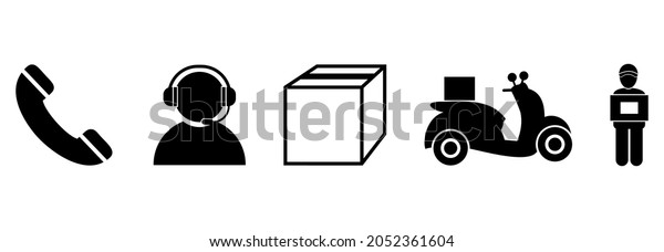 express\
delivery icon set, express delivery vector\
set