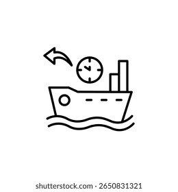 Express Delivery Icon Showcasing Shipping Logistics and Rapid Transportation