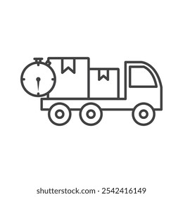 Express Delivery icon Symbol mark in filled style