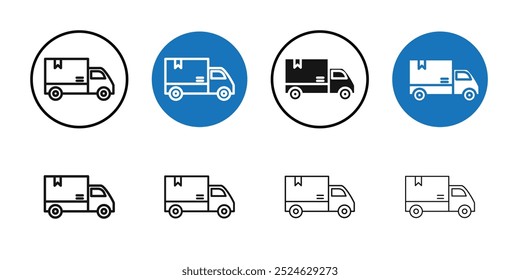 Ícone de Entrega Expressa Coleção de arte de linha fina