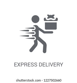 express delivery icon. Trendy express delivery logo concept on white background from Delivery and logistics collection. Suitable for use on web apps, mobile apps and print media.