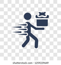 express delivery icon. Trendy express delivery logo concept on transparent background from Delivery and logistics collection