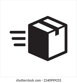 Express Delivery Icon. Vector And Glyph