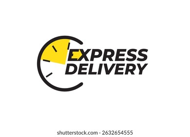 ícone de entrega expressa vetor isolado no plano de fundo