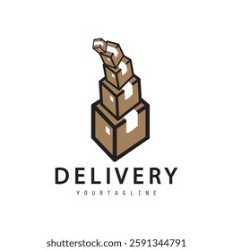 express delivery logo, express delivery logo with car icon vector template