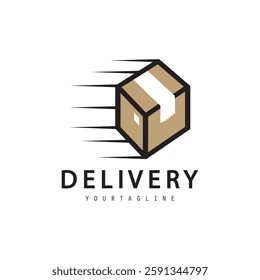 express delivery logo, express delivery logo with car icon vector template