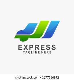 Inspiración en el diseño del logotipo de entrega rápida