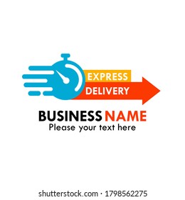 express delivery logo design template illustration. suitabel for label, brand, app, network, logistics, transportation, package